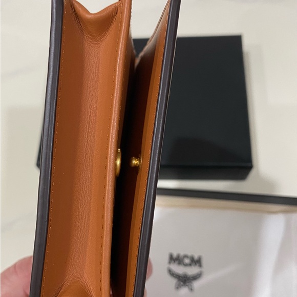 MCM Cognac Leather Wallet - Picture 4 of 6